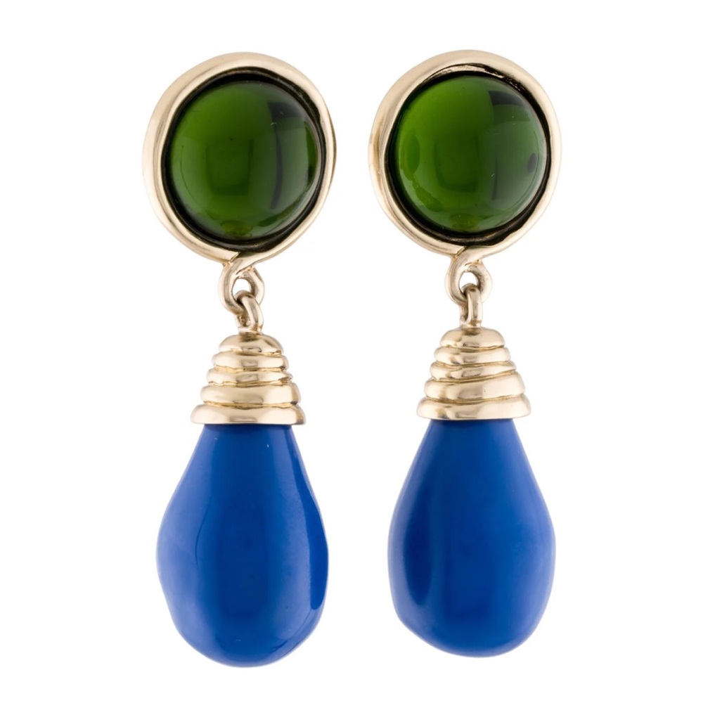 TORY BURCH
Resin Clip-On Drop Earrings